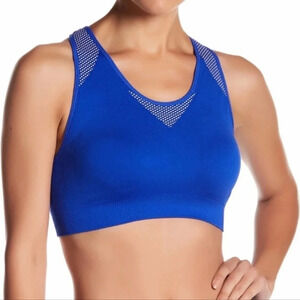 Ivy Park Seamless Racerback Sports Bra, Color Cobalt Blue Size XXS/XS